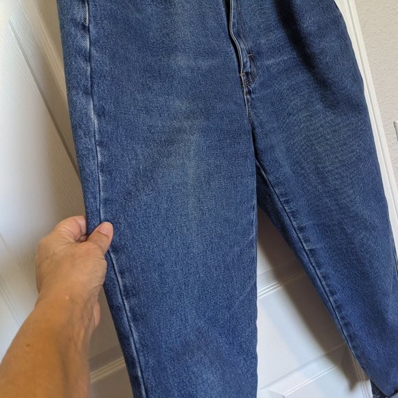 80s VINTAGE WIDE LEG CLAMDIGGERS | 10 | Roll up Jeans | Stonewash | No Excuses - Picture 5 of 9
